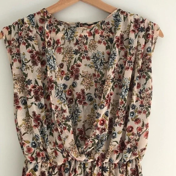 Zara Floral Gather Waist - Picture 4 of 15